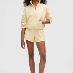 Lululemon Butter Cream Brushed Softstreme Half Zip Size 10 NWOT